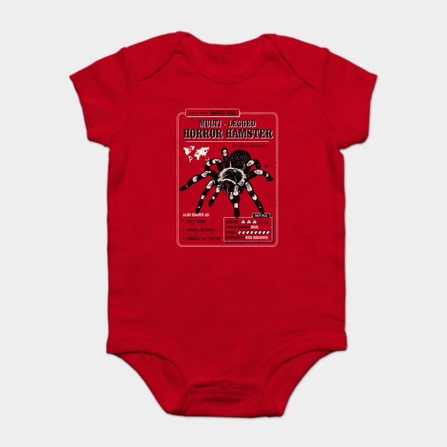 Multi-Legged Horror Hamster Baby Bodysuit by dumbshirts